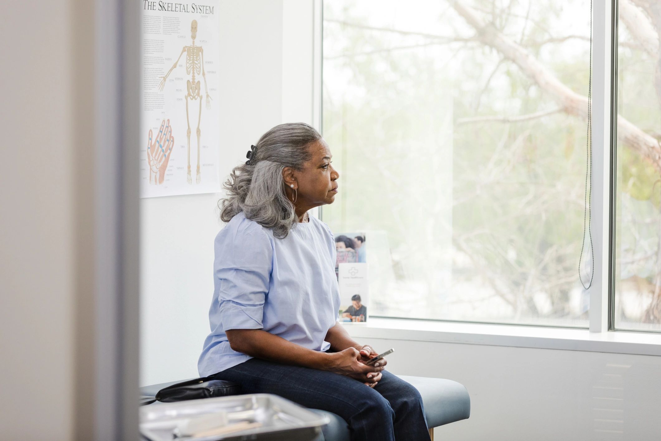 Individual reviewing health plan guidance