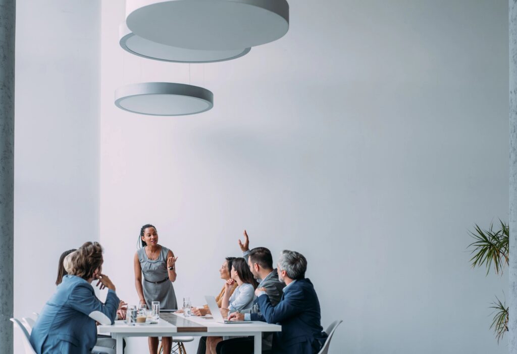 Business persons on meeting in the office.
